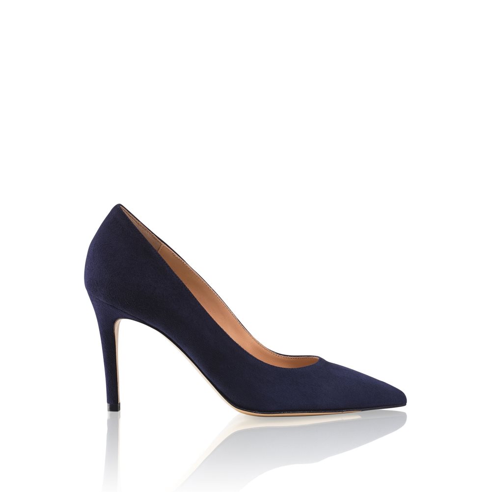 Russell & Bromley 85mm Stiletto Höga Klackar Dam Marinblå | NXJGI-3509