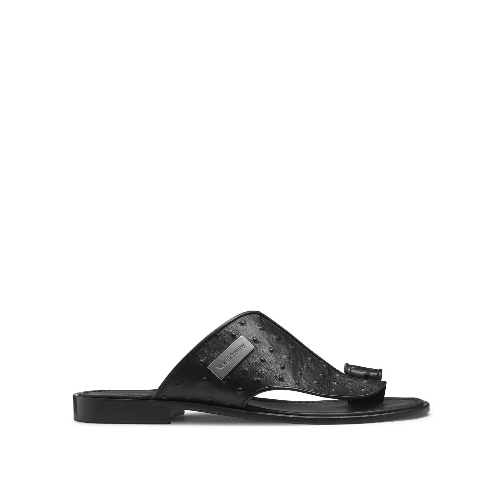 Russell & Bromley Arabian Tåstolpe Sandaler Herr Svarta | QEDUA-5914