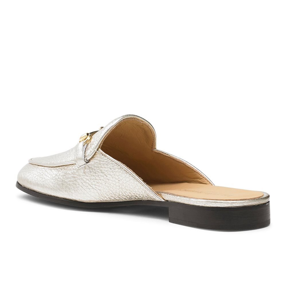 Russell & Bromley Backless Loafers Dam Guld | JDAOT-9142