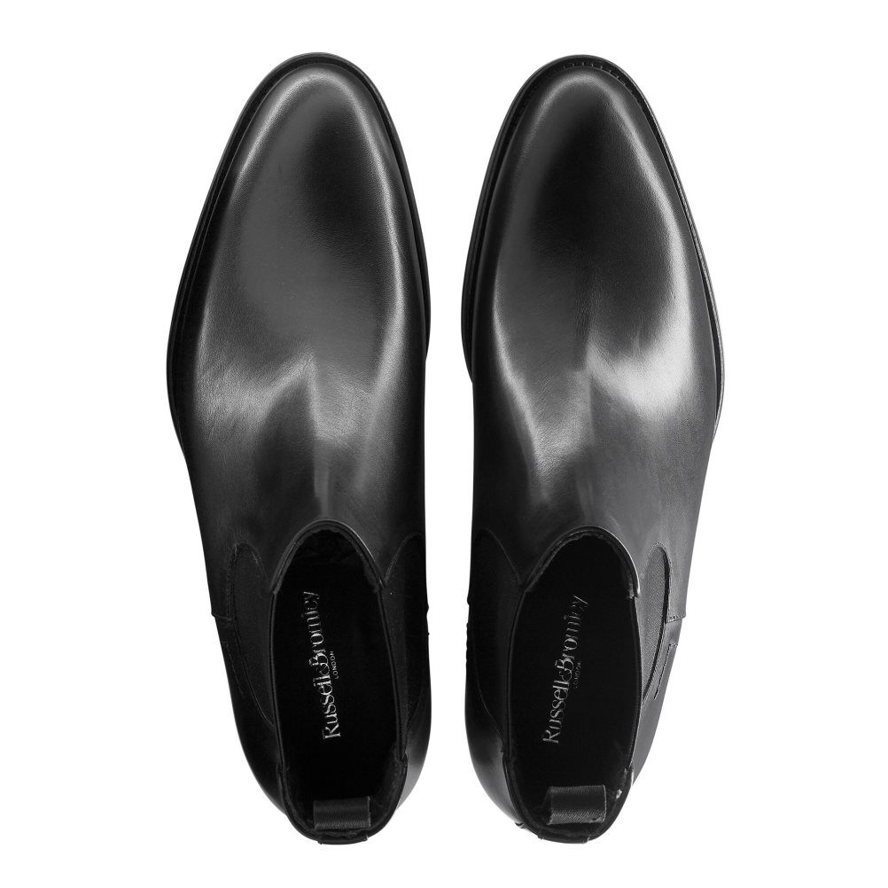 Russell & Bromley Beechwood Klassiska Chelsea Stövlar Herr Svarta | DCIXU-9648