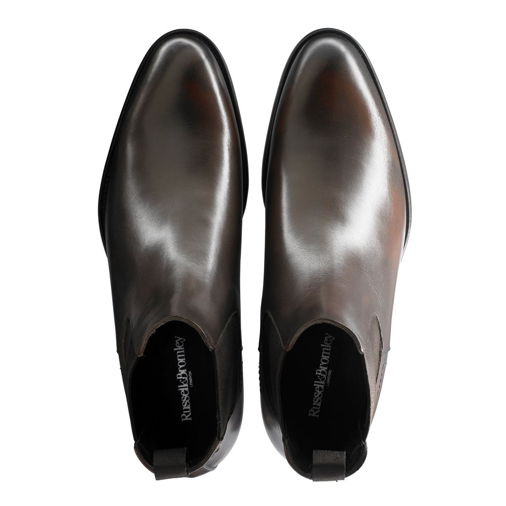 Russell & Bromley Beechwood Klassiska Chelsea Stövlar Herr Choklad | SDCLB-4521