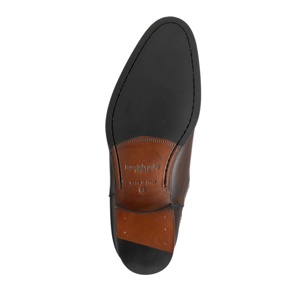 Russell & Bromley Beechwood Klassiska Chelsea Stövlar Herr Choklad | SDCLB-4521