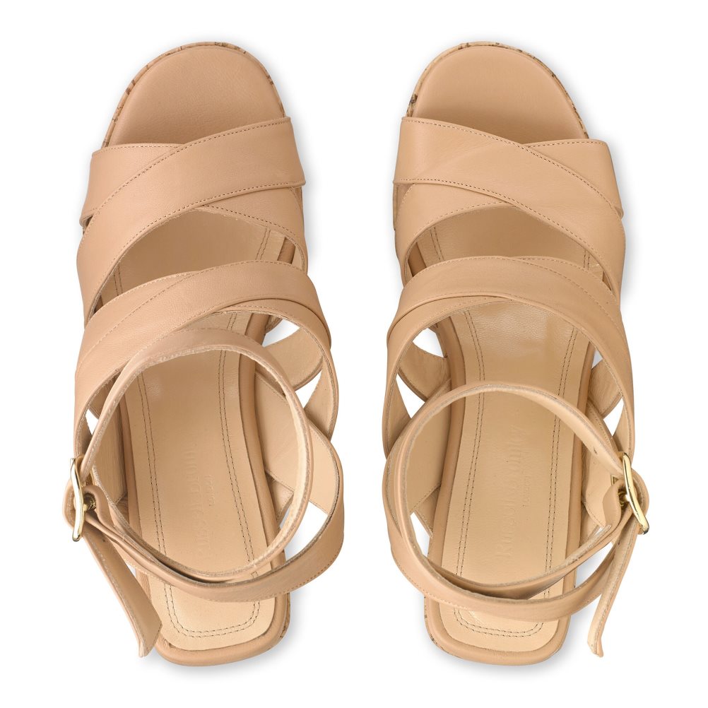 Russell & Bromley Bliss Snörade Kilklack Dam Beige | YPUBX-2894