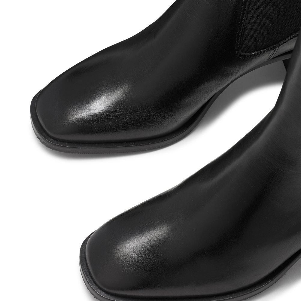 Russell & Bromley Bloomsbury Block Heel Chelsea Stövlar Dam Svarta | WIDAH-8274