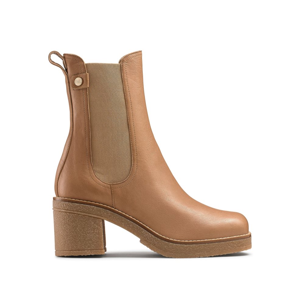 Russell & Bromley Bootcut Crepe Sole Chelsea Stövlar Dam Bruna | UMKVE-5382