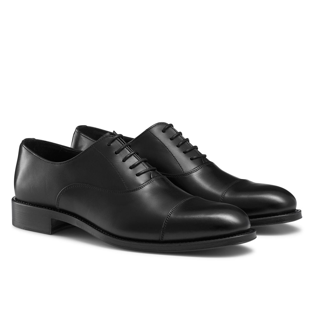 Russell & Bromley Boris Spets-up Oxford Formella Skor Herr Svarta | PENIO-8625