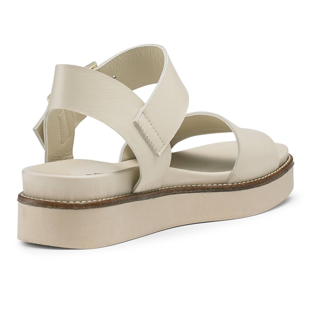 Russell & Bromley Boston Sportiga Platta Sandaler Dam Grädde | EUOCS-3204