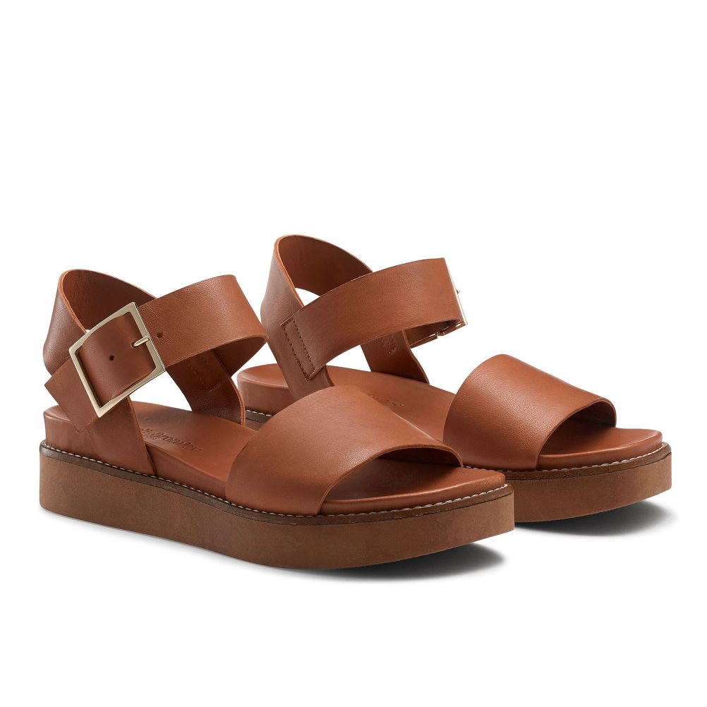 Russell & Bromley Boston Sportiga Platta Sandaler Dam Bruna | RIMKJ-3068