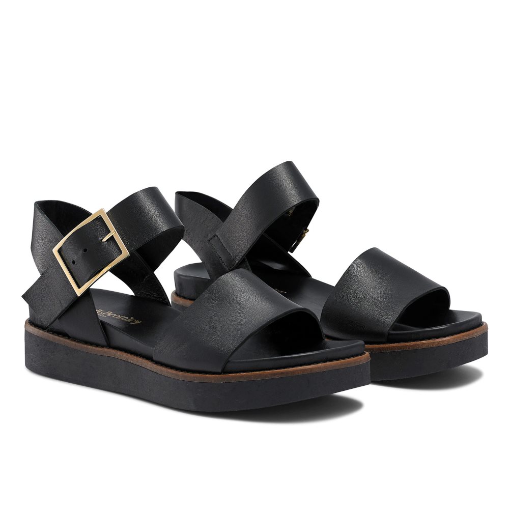 Russell & Bromley Boston Sportiga Platta Sandaler Dam Svarta | UFVXW-8069
