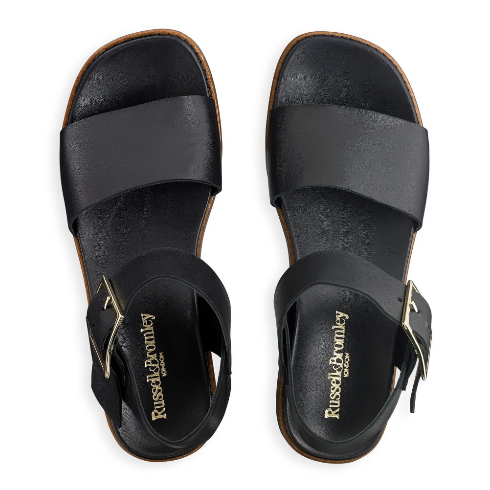 Russell & Bromley Boston Sportiga Platta Sandaler Dam Svarta | UFVXW-8069