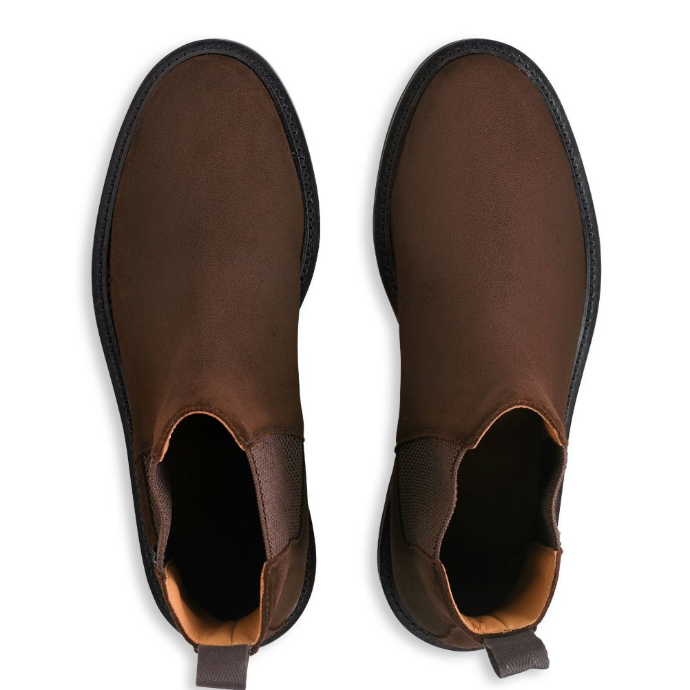 Russell & Bromley Bruton Klädd Sole Chelsea Stövlar Herr Mörkbruna | FIOEW-1375
