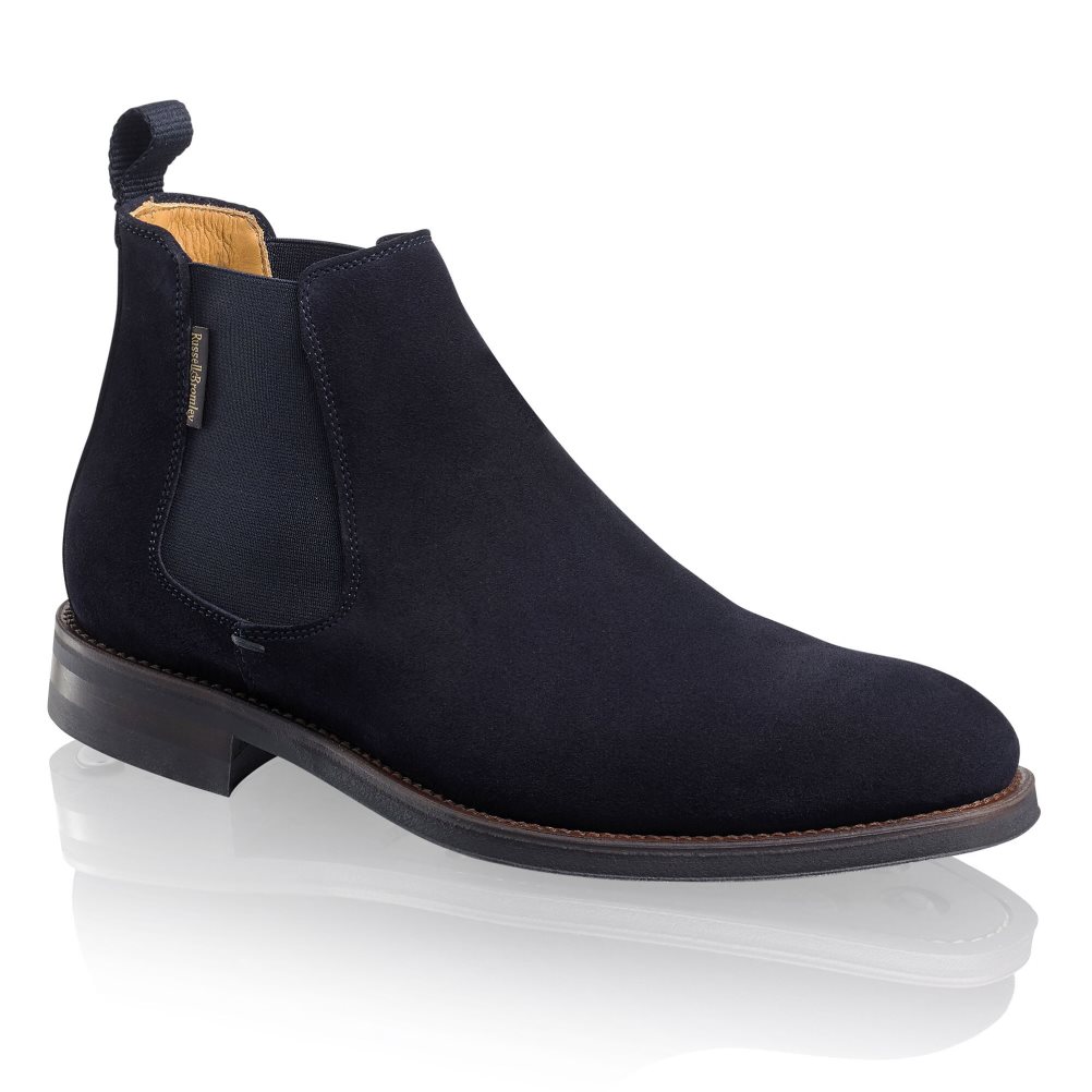 Russell & Bromley Burlington Chelsea Stövlar Herr Marinblå | QORBS-0176