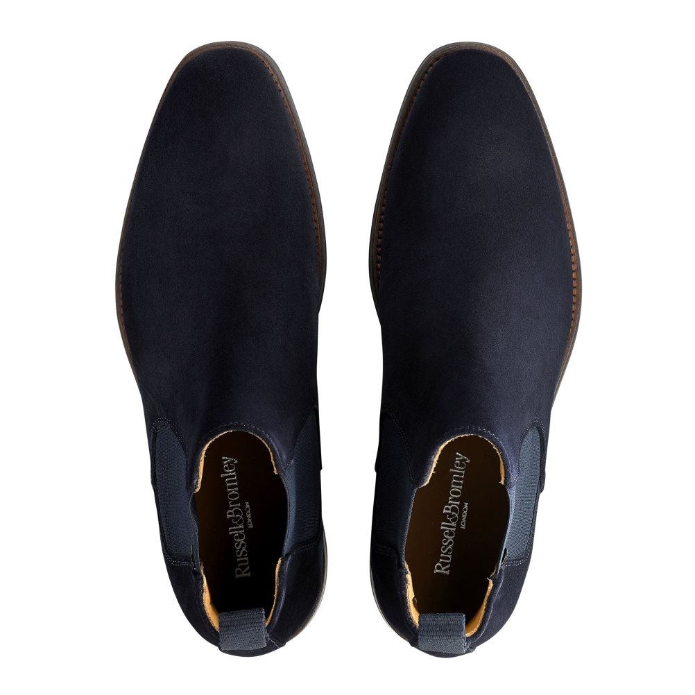 Russell & Bromley Burlington Chelsea Stövlar Herr Marinblå | QORBS-0176