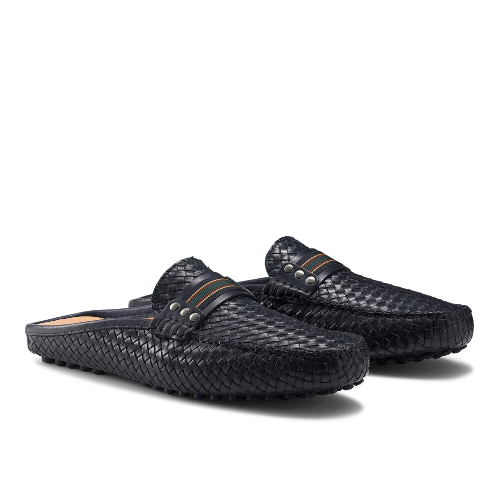 Russell & Bromley Cabriolet Backless Loafers Herr Marinblå | HANVX-8750