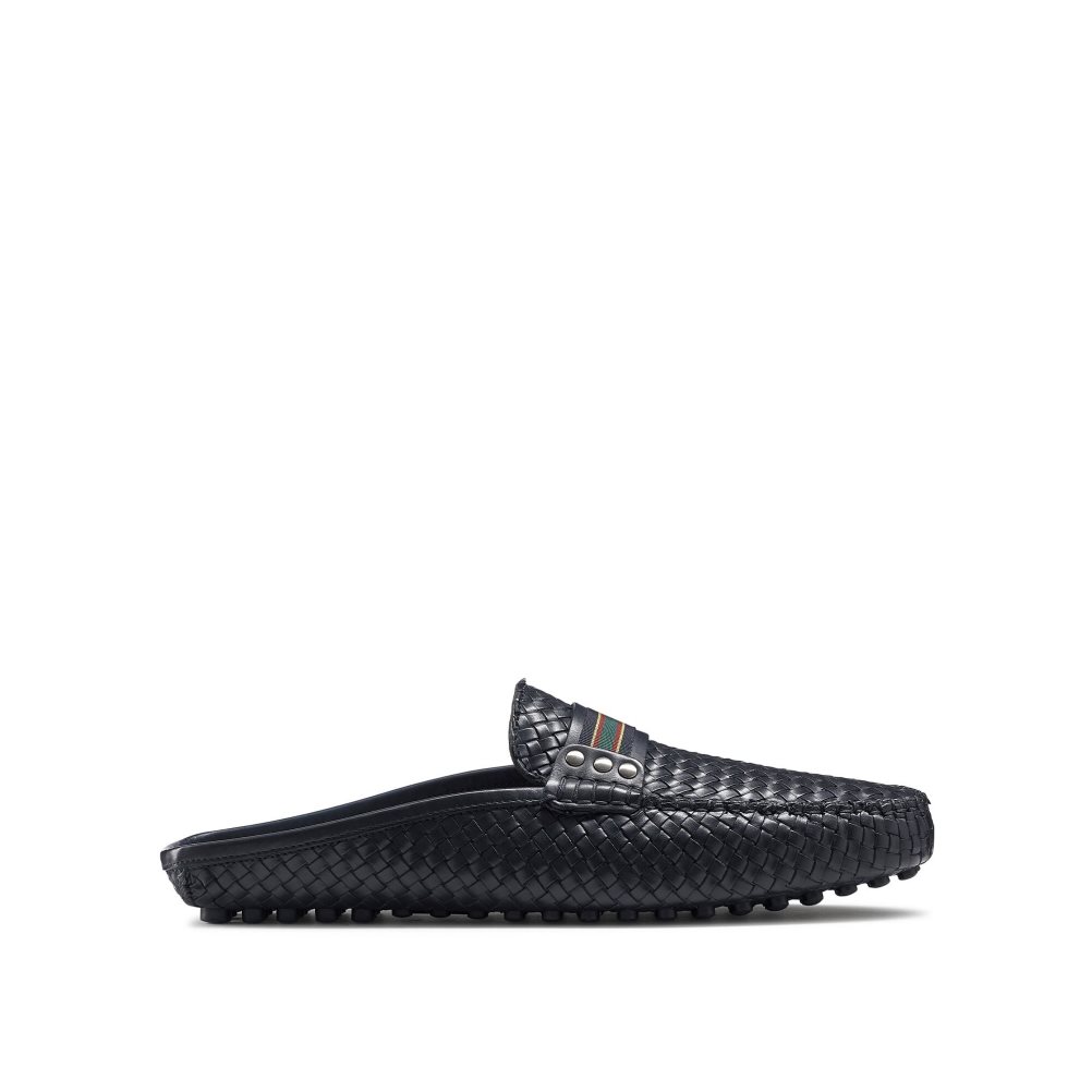 Russell & Bromley Cabriolet Backless Loafers Herr Marinblå | HANVX-8750