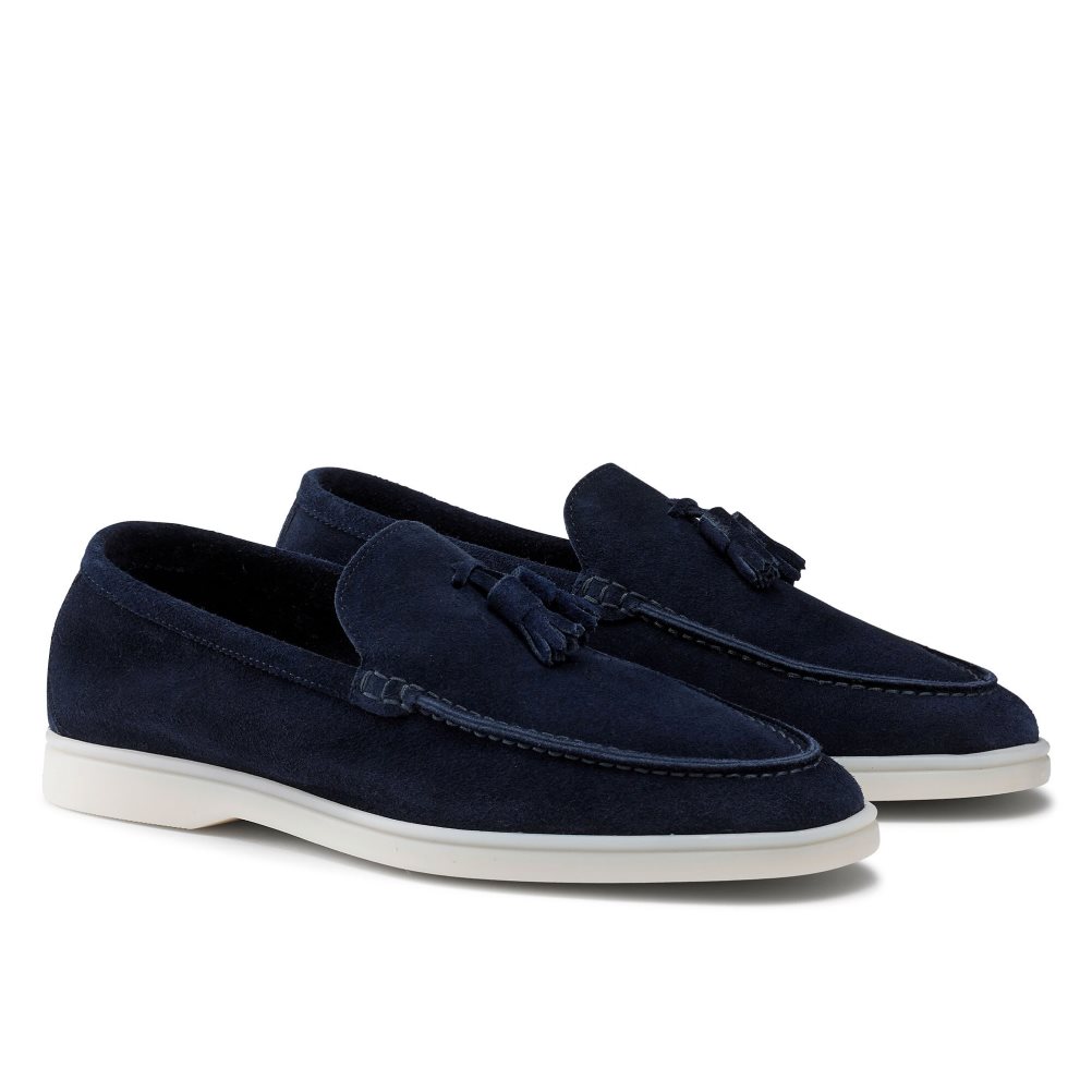 Russell & Bromley Cambria Tassel Loafers Herr Marinblå | GWRVN-0497