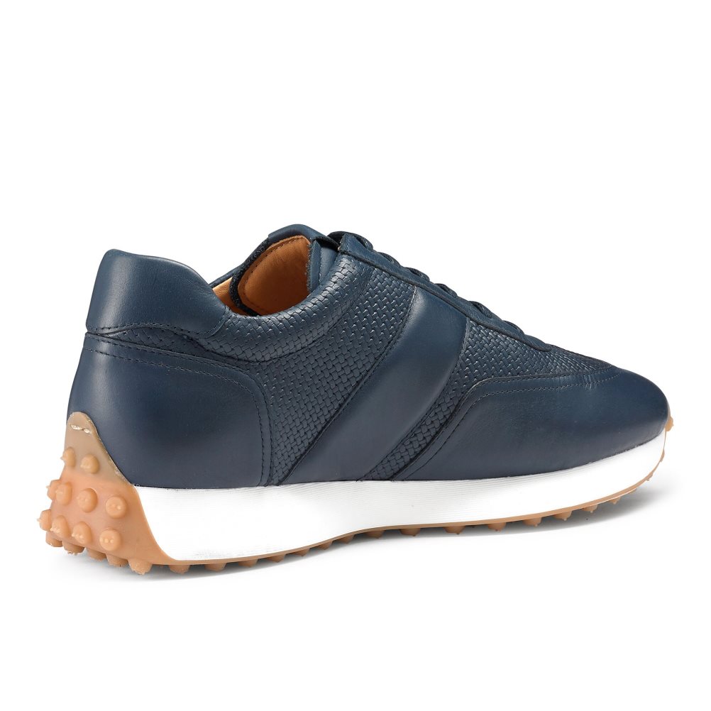 Russell & Bromley Candidate Oxford Spets Runner Sneakers Herr Marinblå | RQKWP-1290