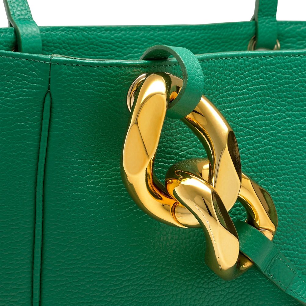 Russell & Bromley Chainy Chain Detail Top Handväska Dam Gröna | TDHML-6728