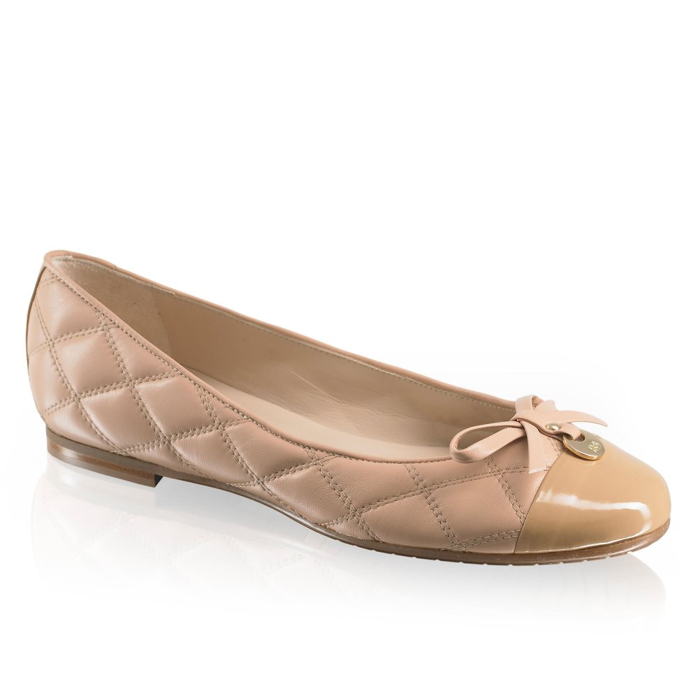 Russell & Bromley Charming Quilted Ballerina Dam Rosa | ZYQPL-2810