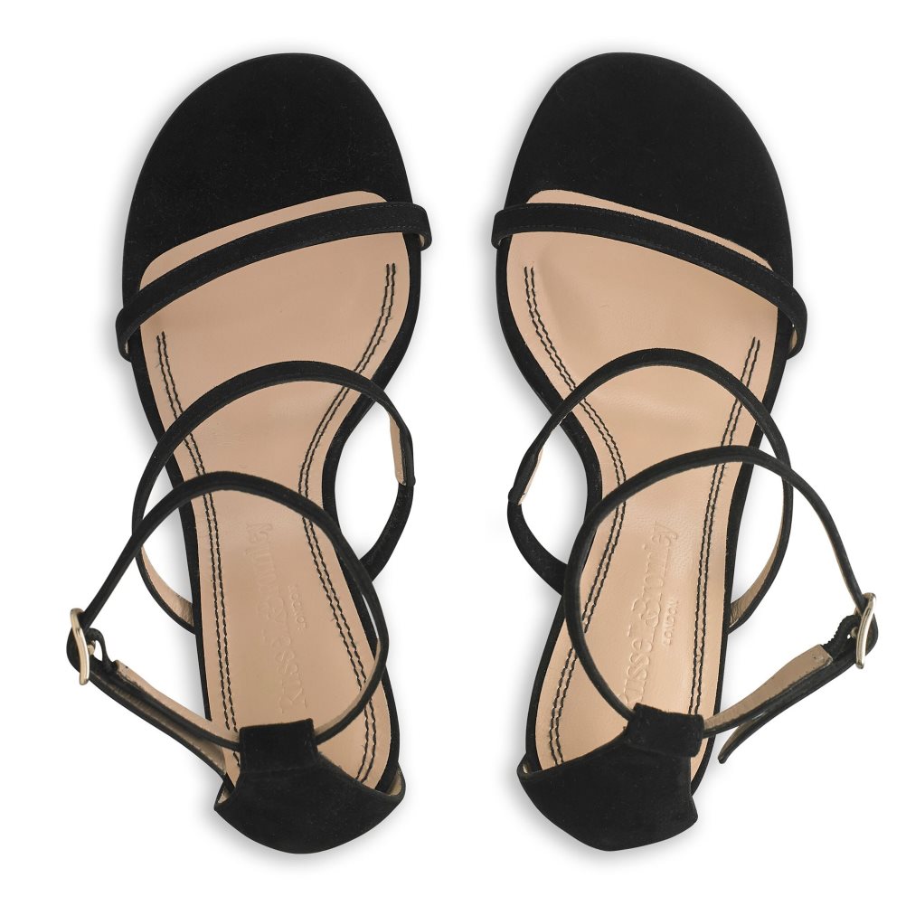 Russell & Bromley Chopsticks Triple Rem Sandaler Klack Dam Svarta | VUPEB-5209