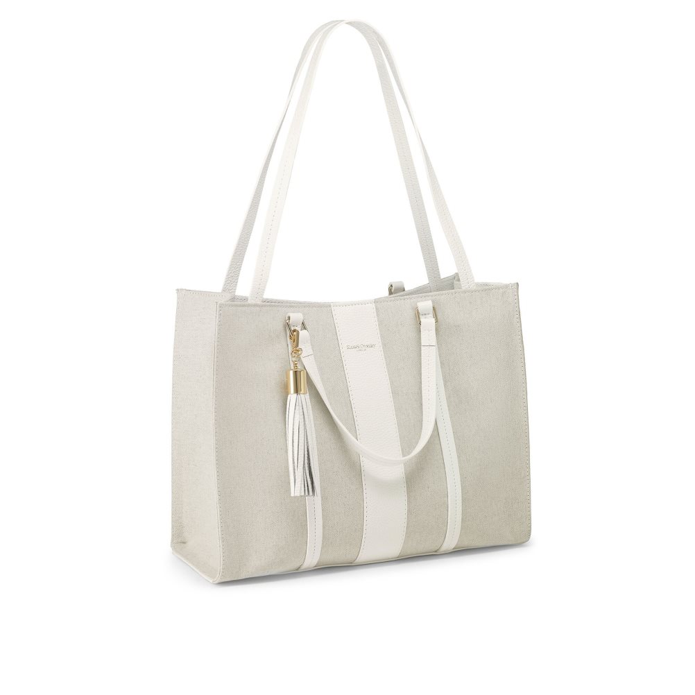 Russell & Bromley Clarity Eco Boxy Shopper Toteväska Dam Vita | TMQYL-2138