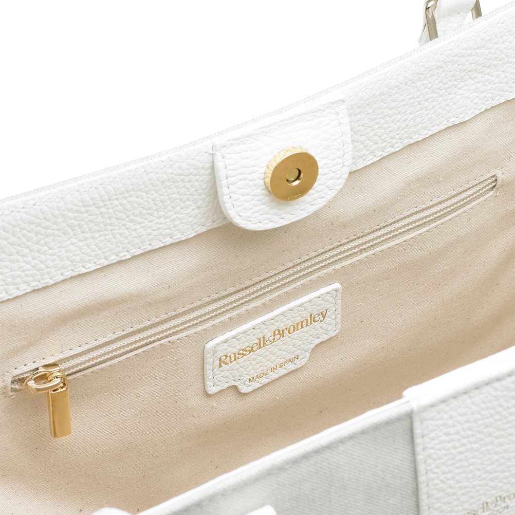 Russell & Bromley Clarity Eco Boxy Shopper Toteväska Dam Vita | TMQYL-2138
