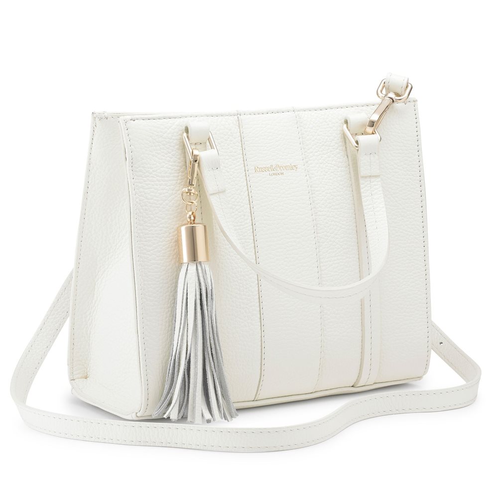 Russell & Bromley Clarity Grab Mini Väska Dam Vita | WLPBS-9852