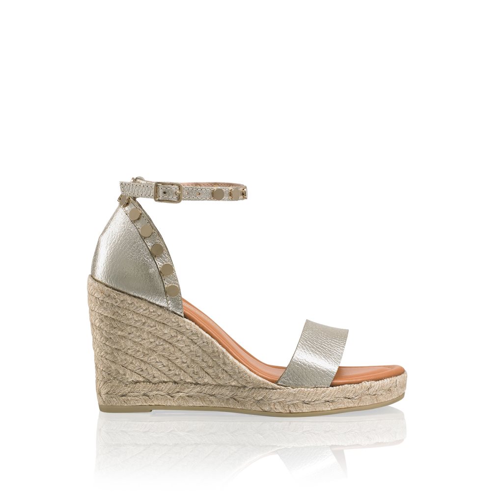 Russell & Bromley Coin Spin Stud Espadrille Kilklack Dam Guld | PFQCK-8542