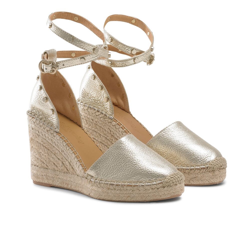 Russell & Bromley Coinwraphi Espadrille Kilklack Dam Guld | TEJAS-8267