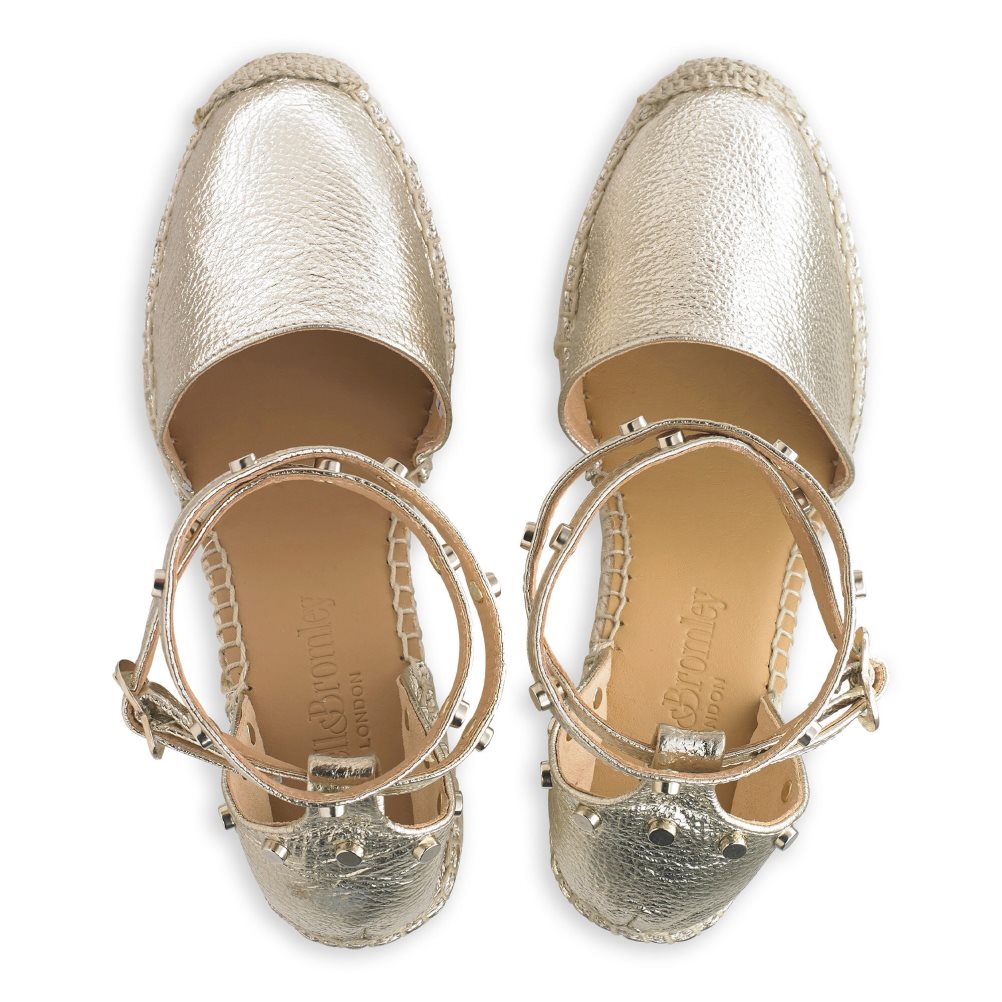Russell & Bromley Coinwraphi Espadrille Kilklack Dam Guld | TEJAS-8267
