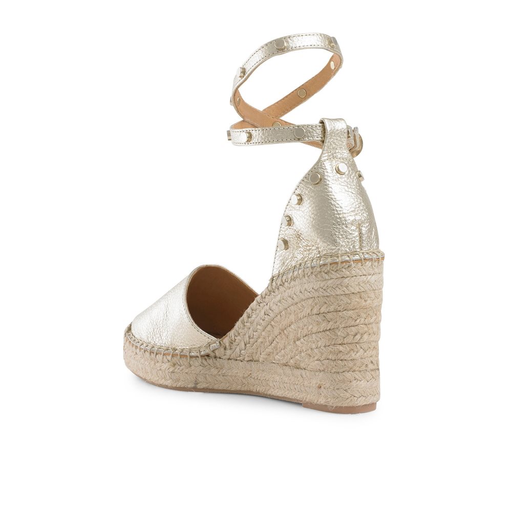 Russell & Bromley Coinwraphi Espadrille Kilklack Dam Guld | TEJAS-8267