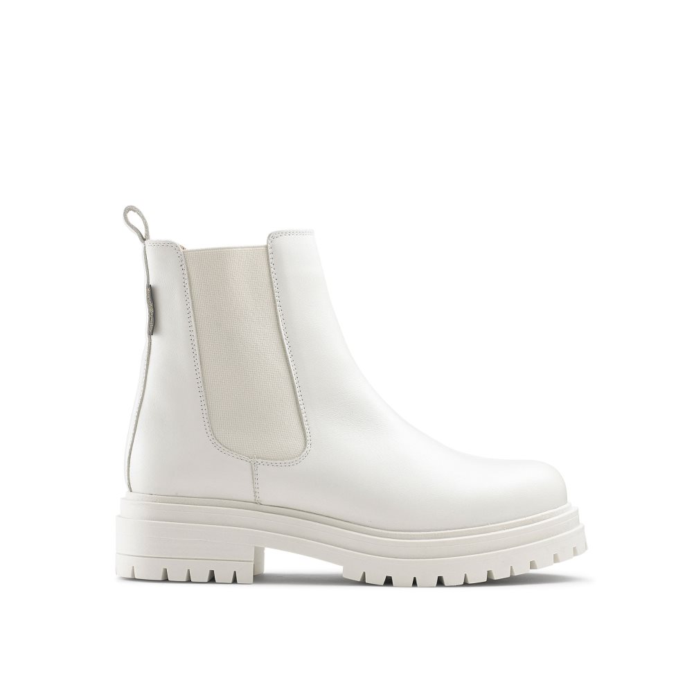 Russell & Bromley Company Combat Chelsea Stövlar Dam Vita | LXVAJ-4170