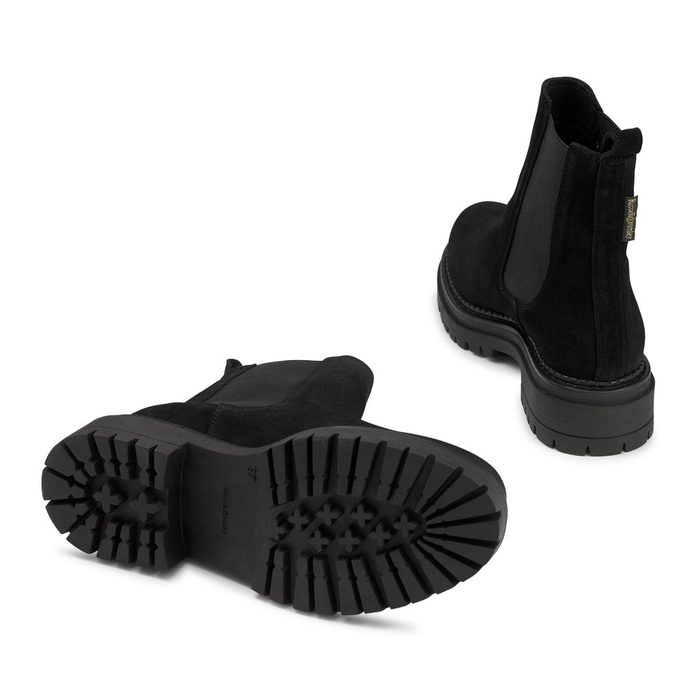 Russell & Bromley Company Combat Chelsea Stövlar Dam Svarta | SFLJC-2435