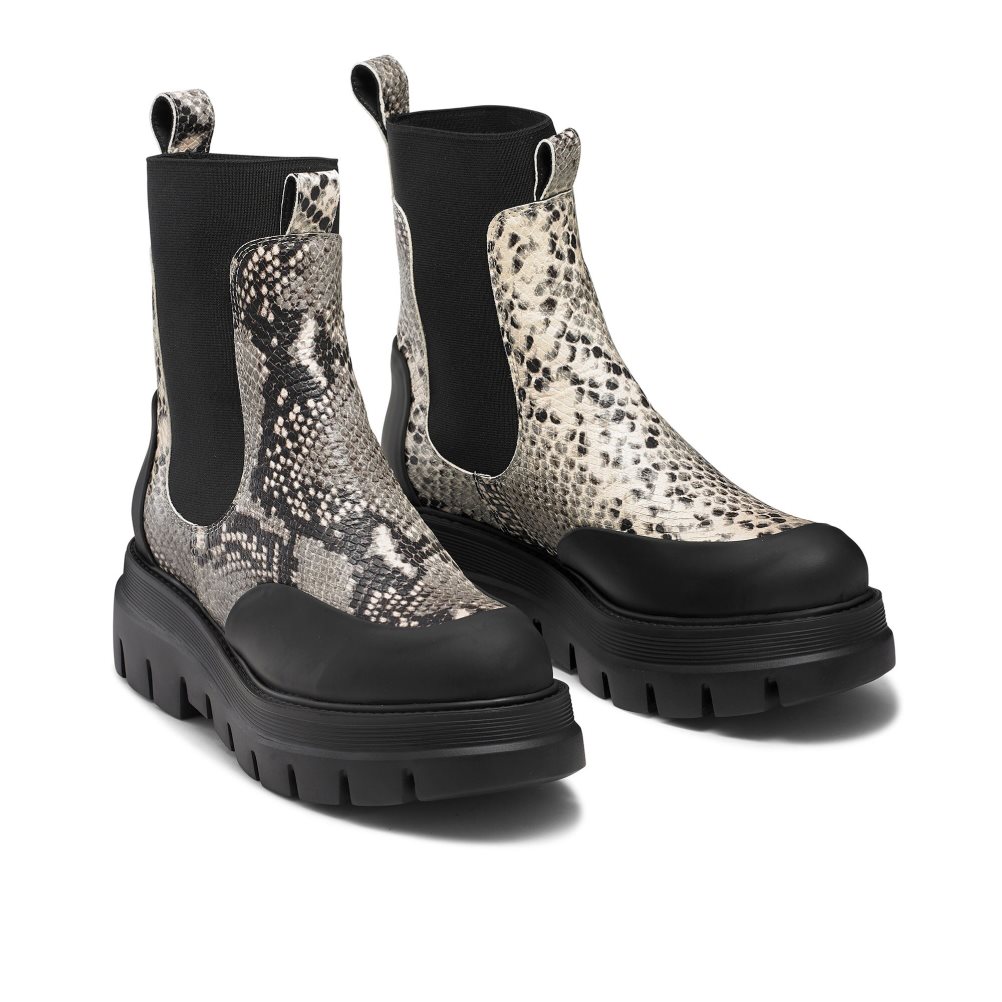 Russell & Bromley Conquer Chelsea Stövlar Dam Ormskinn Svarta | YTMBX-7564