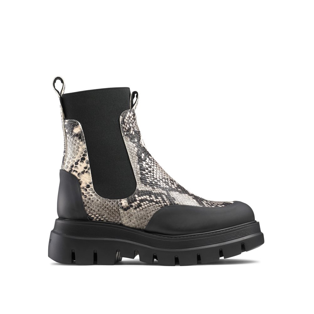 Russell & Bromley Conquer Chelsea Stövlar Dam Ormskinn Svarta | YTMBX-7564