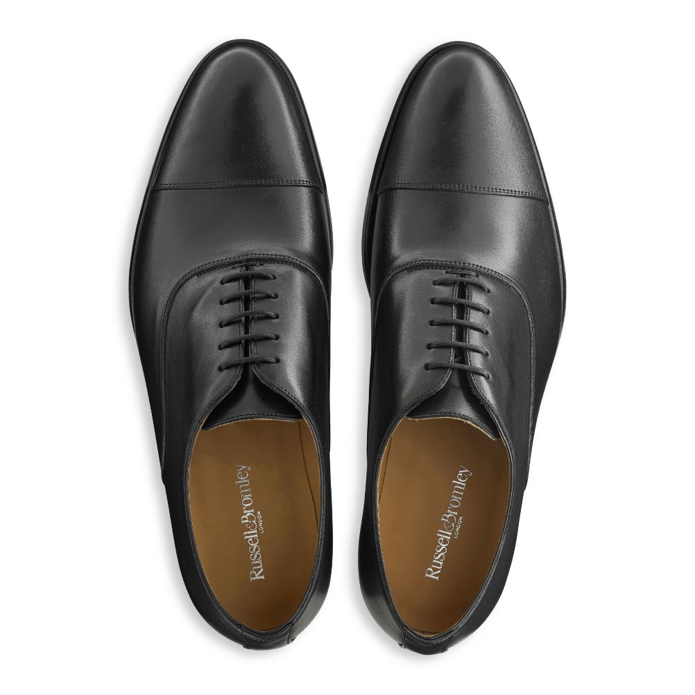 Russell & Bromley Cumulus Tå-cap Oxford Formella Skor Herr Svarta | BQINS-9405