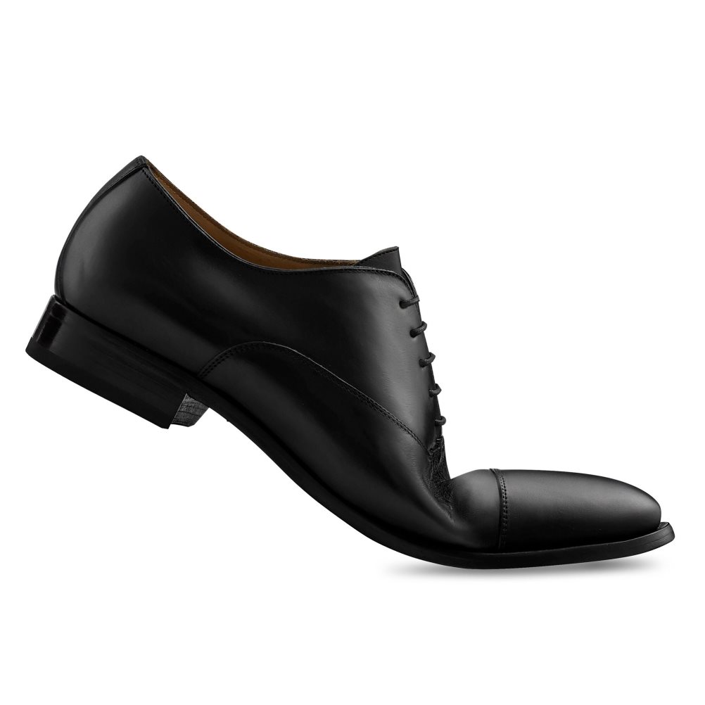 Russell & Bromley Cumulus Tå-cap Oxford Formella Skor Herr Svarta | BQINS-9405