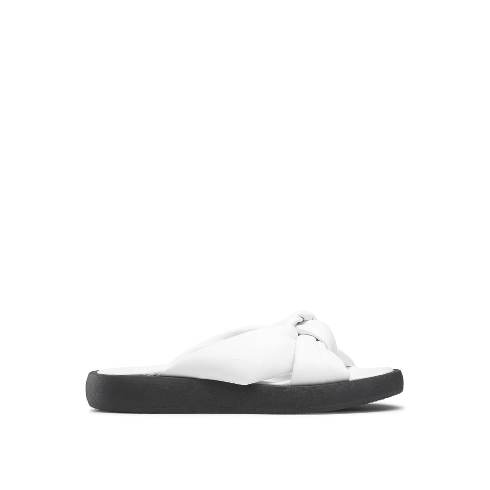 Russell & Bromley Dallas Knot Platta Sandaler Dam Vita | HUDJF-8236