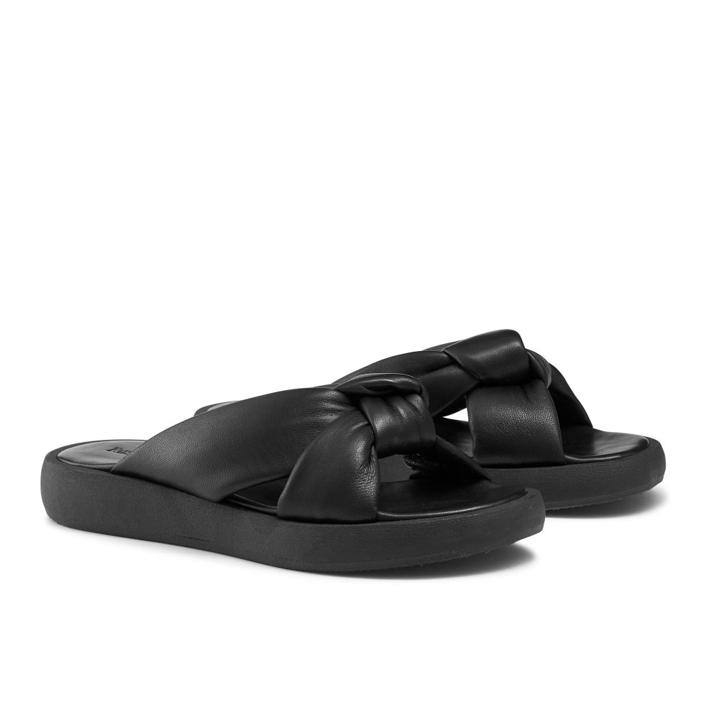 Russell & Bromley Dallas Knot Platta Sandaler Dam Svarta | NPFYQ-3520