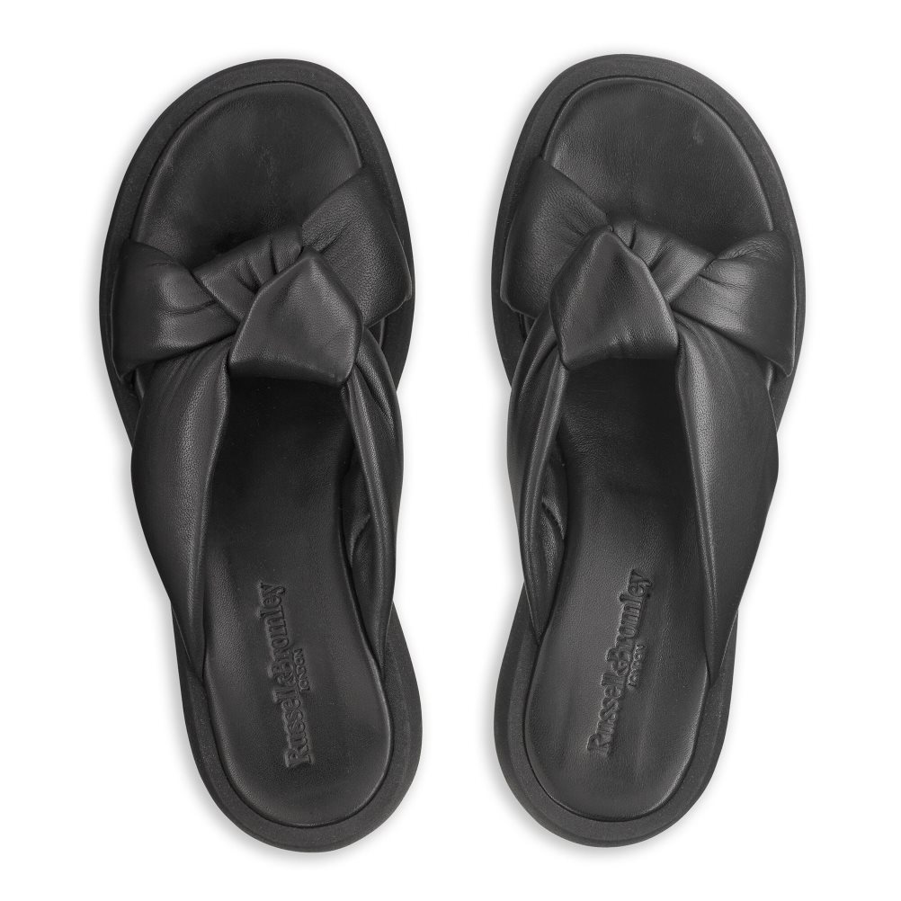 Russell & Bromley Dallas Knot Platta Sandaler Dam Svarta | NPFYQ-3520
