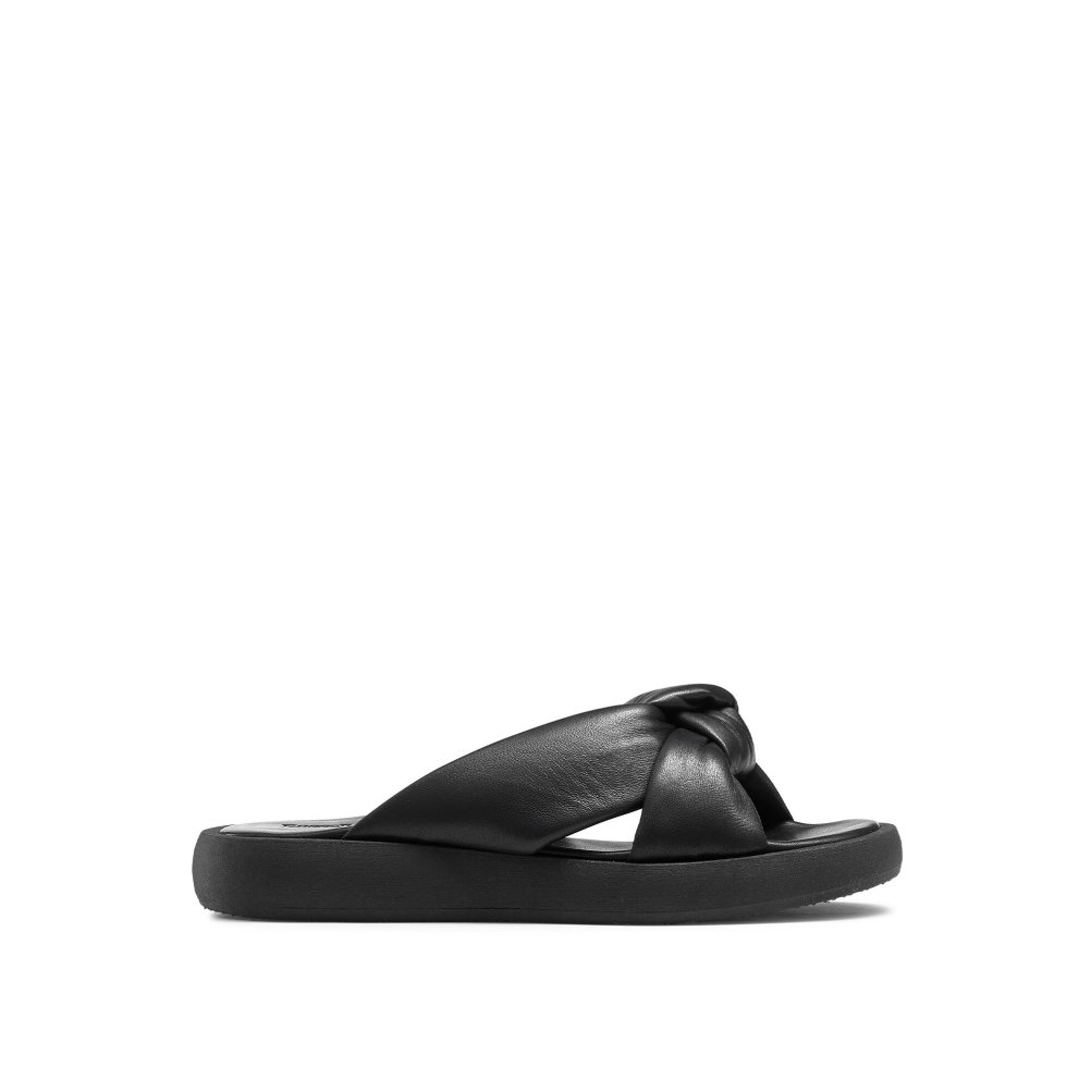 Russell & Bromley Dallas Knot Platta Sandaler Dam Svarta | NPFYQ-3520