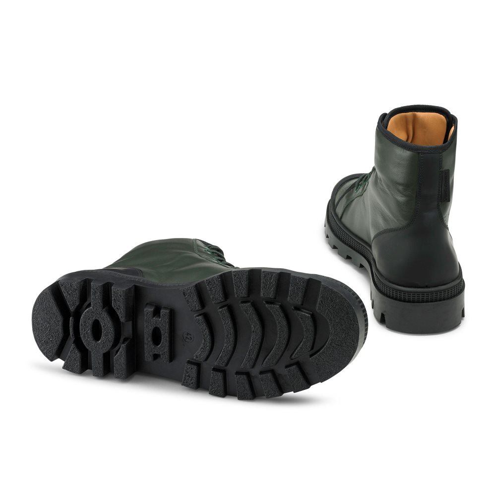 Russell & Bromley Diego Spets Up Ankelboots Herr Olivgröna | AGHQN-8671