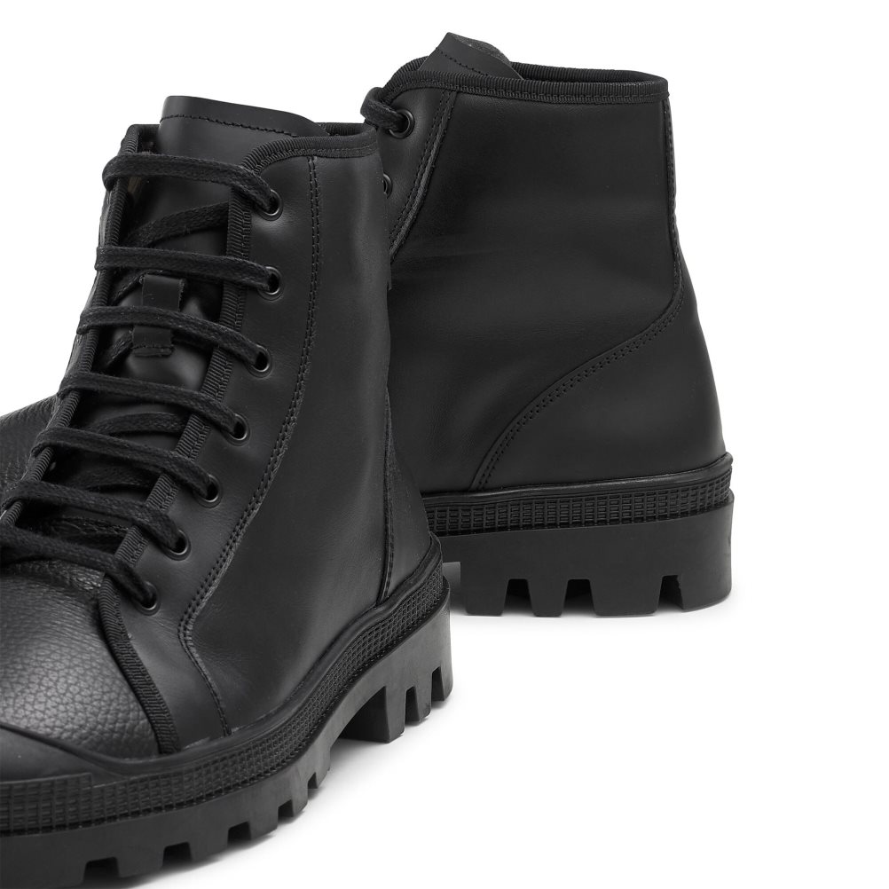 Russell & Bromley Diego Spets Up Ankelboots Herr Svarta | YWIBA-3425