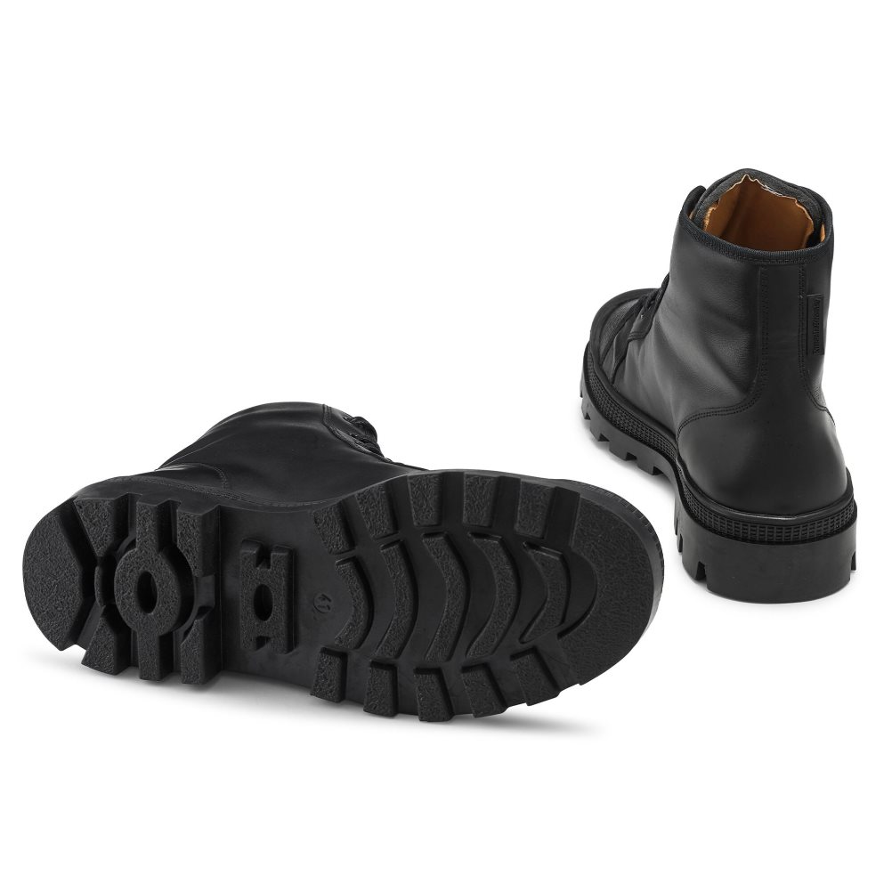 Russell & Bromley Diego Spets Up Ankelboots Herr Svarta | YWIBA-3425