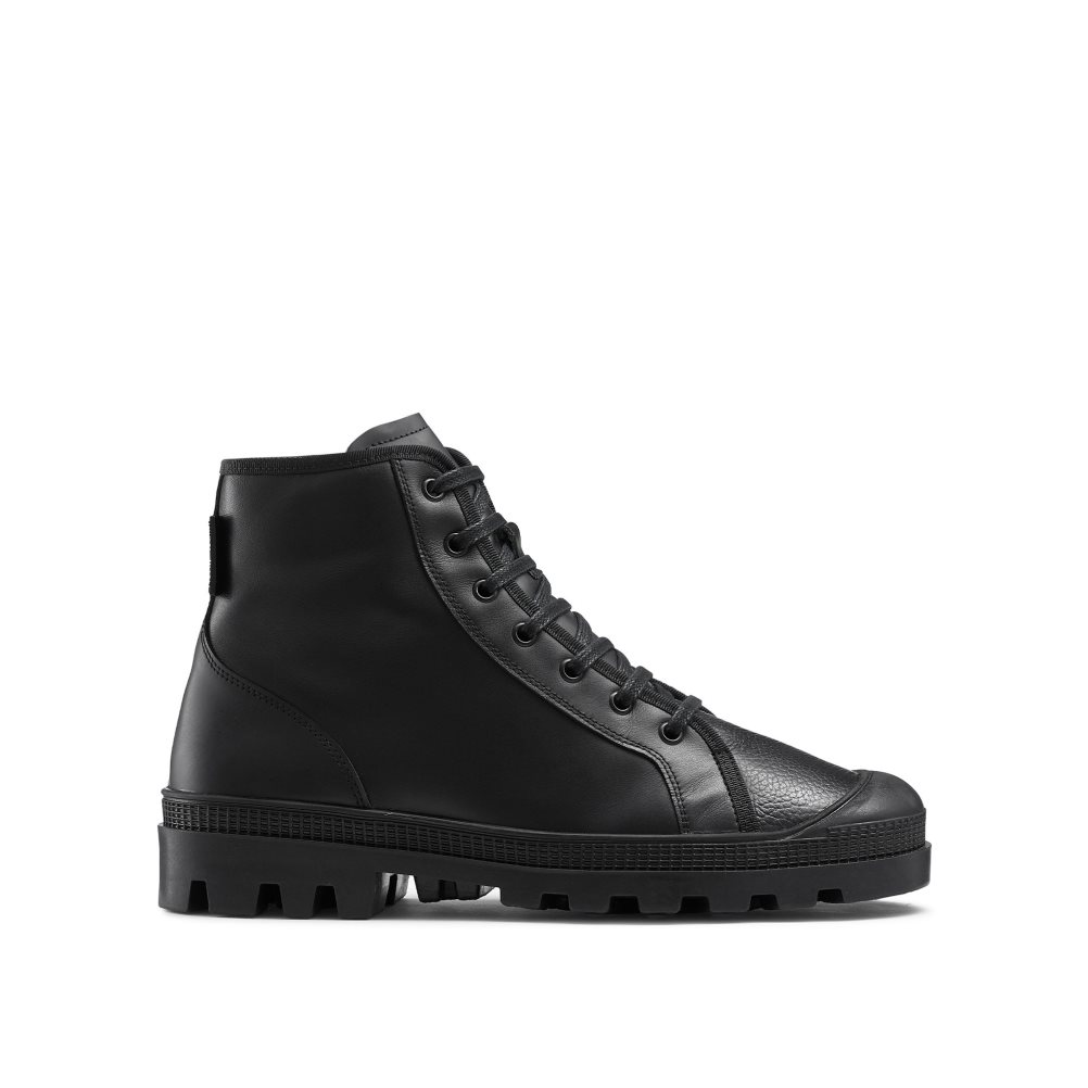 Russell & Bromley Diego Spets Up Ankelboots Herr Svarta | YWIBA-3425