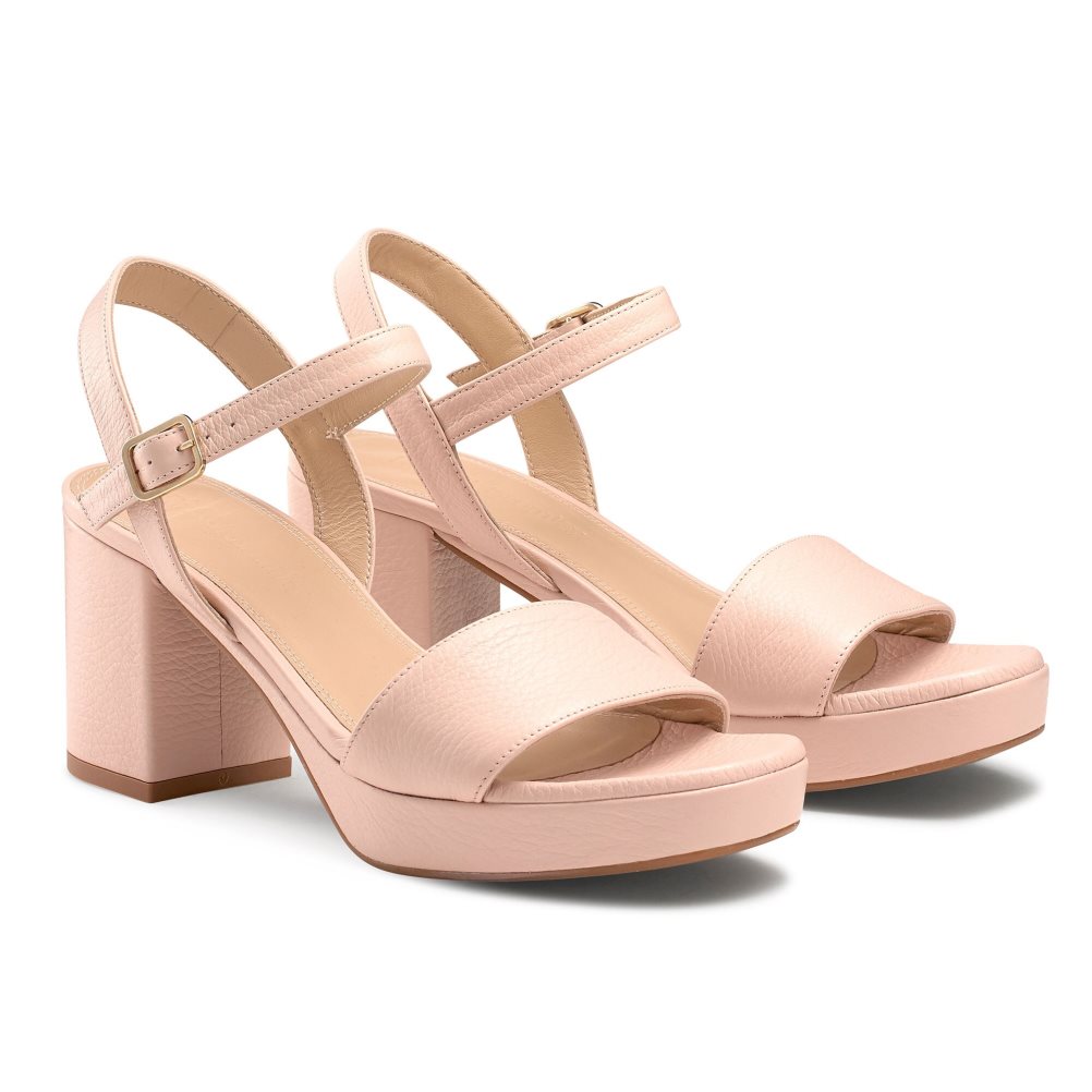 Russell & Bromley Discoqueen Platform Sandaler Klack Dam Rosa | UZPSV-0463