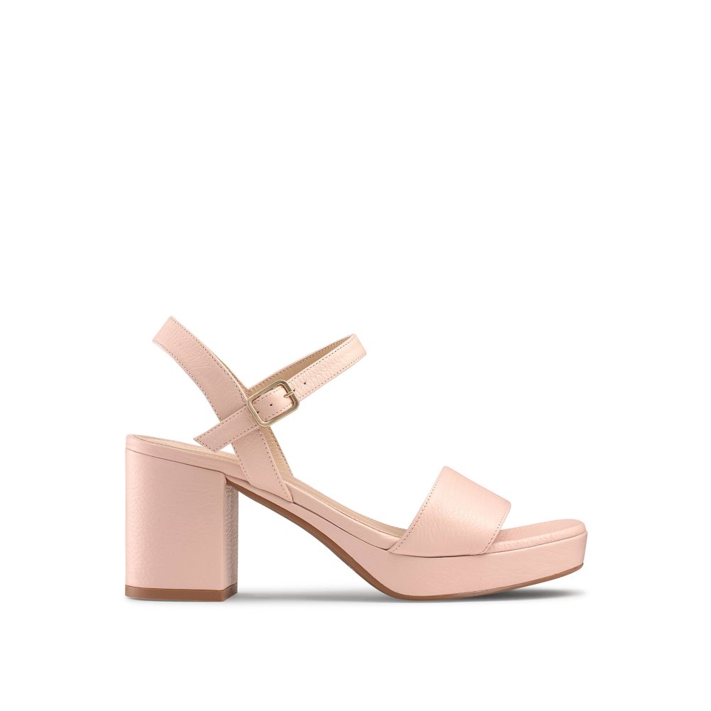 Russell & Bromley Discoqueen Platform Sandaler Klack Dam Rosa | UZPSV-0463