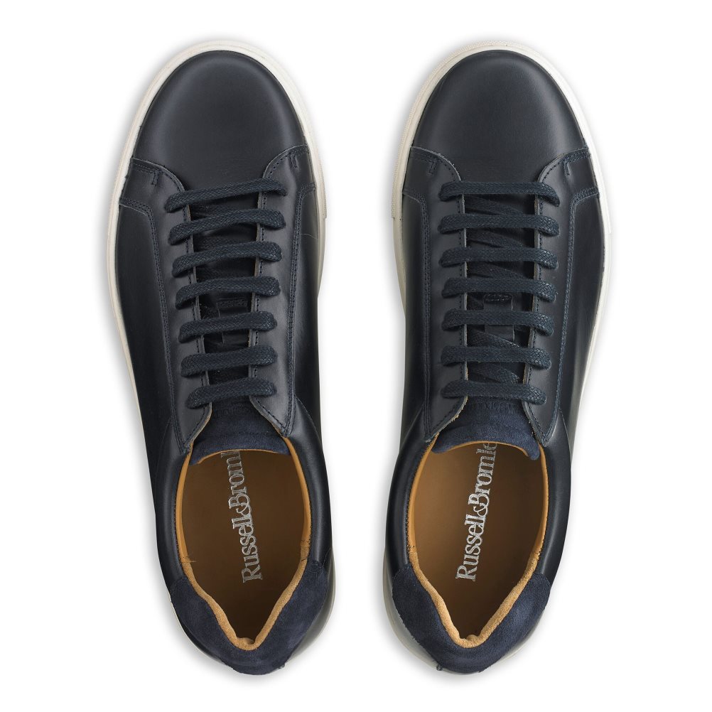 Russell & Bromley Downfield Derby Spets Up Sneakers Herr Marinblå | RGXMD-3410
