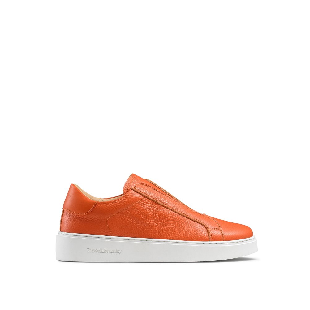 Russell & Bromley Dream Laceless Platform Skor Dam Orange | UYGVR-5362