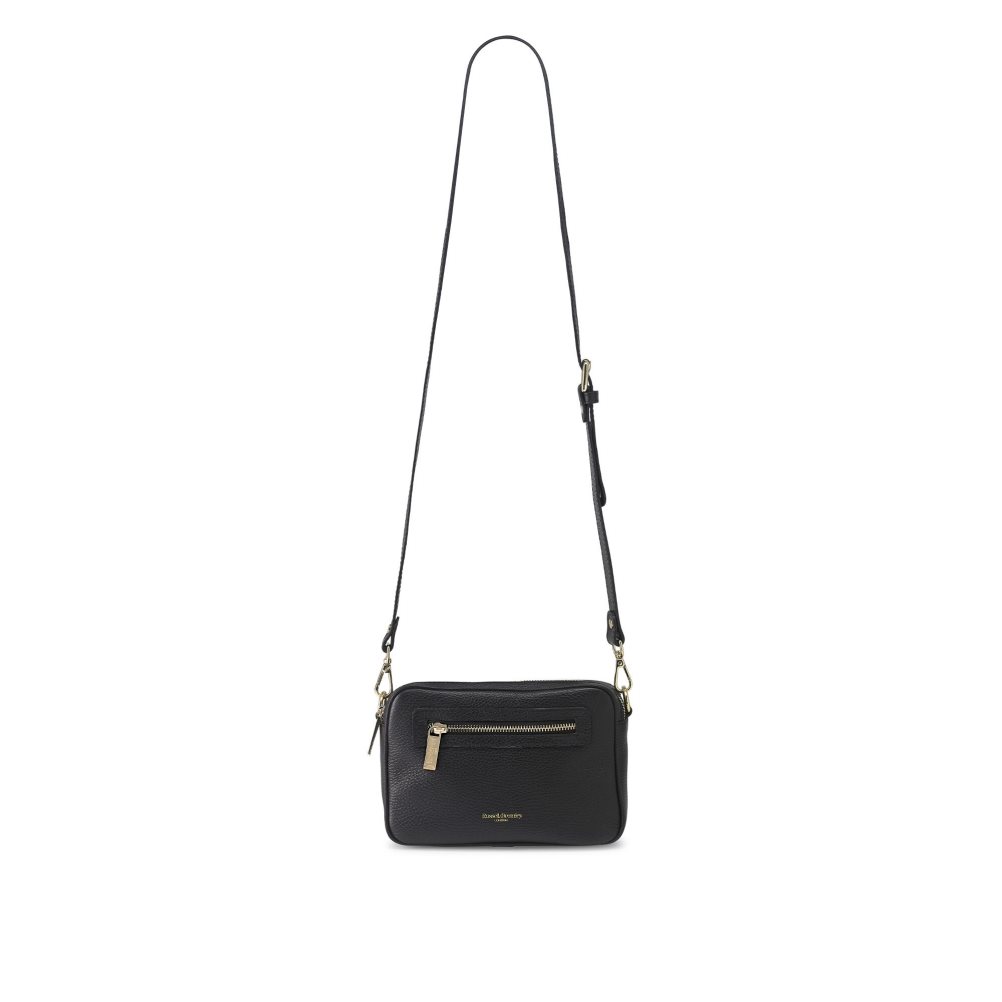 Russell & Bromley Dynamic Triple Zip Camera Crossbody Väska Dam Svarta | VYSDP-8326
